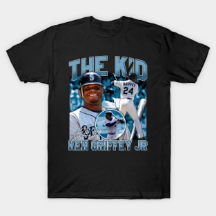 Ken Griffey Jr The Kid Basketball Legend Signature Vintage Retro 80s 90s Bootleg Rap Style T-Shirt